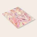 Glowing Coral and Amethyst Art Deco Pattern Notebook Gallery Image 2