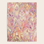 Glowing Coral and Amethyst Art Deco Pattern Poster Gallery Image 4