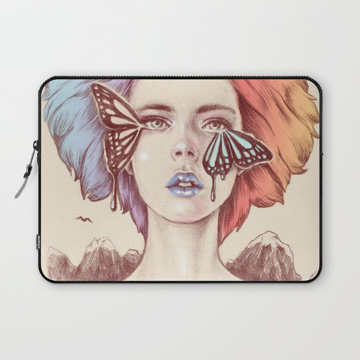 Watching the Life I Borrowed Laptop Sleeve Gallery Image 1