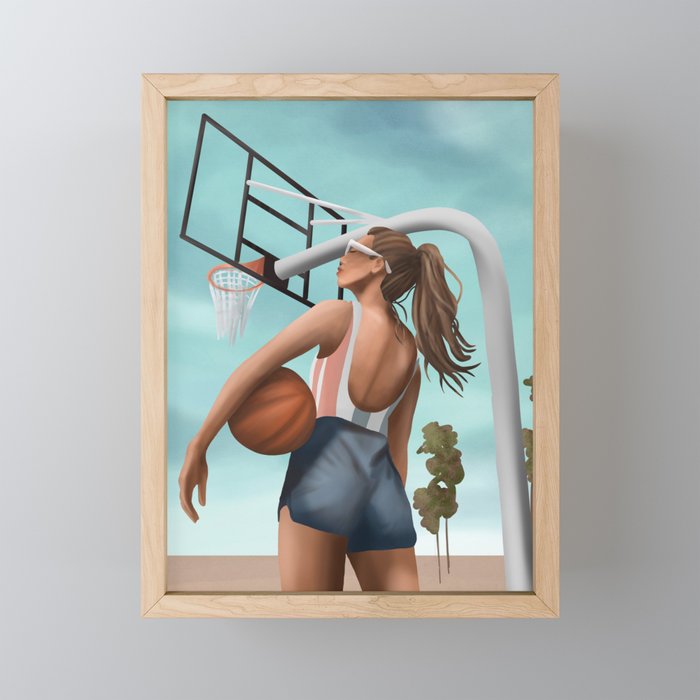 Hoops and Sunshine Mini Art Print Gallery Image 1