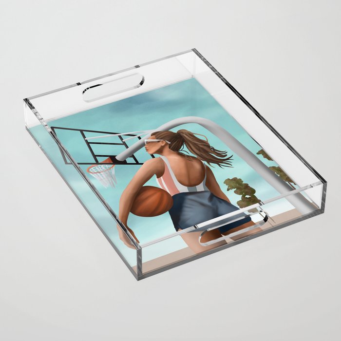 Hoops and Sunshine Acrylic Tray Gallery Image 1