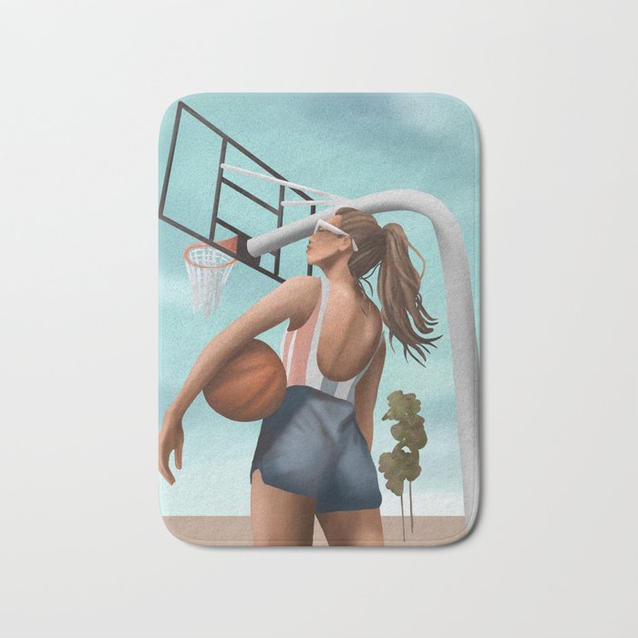 Hoops and Sunshine Bath Mat Gallery Image 1
