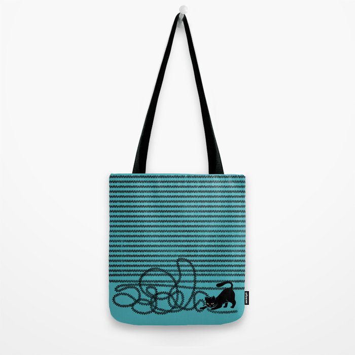 Unravel (in Blue) Tote Bag Gallery Image 2