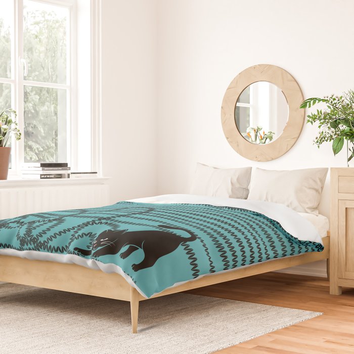 Unravel (in Blue) Duvet Cover Gallery Image 2