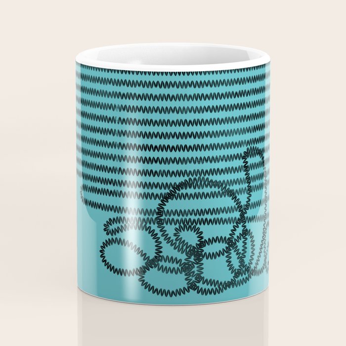 Unravel (in Blue) Coffee Mug Gallery Image 4