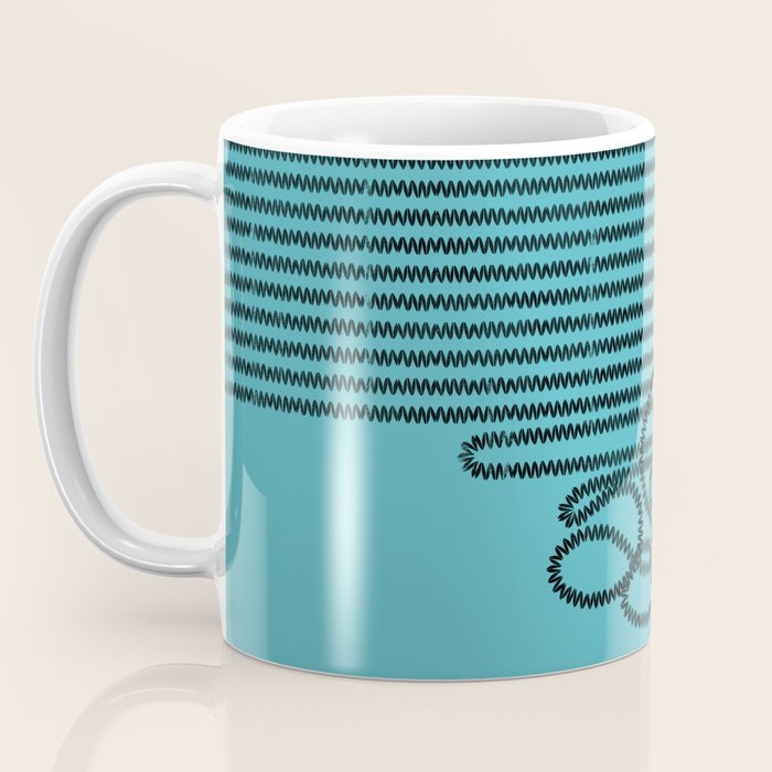 Unravel (in Blue) Coffee Mug Gallery Image 3