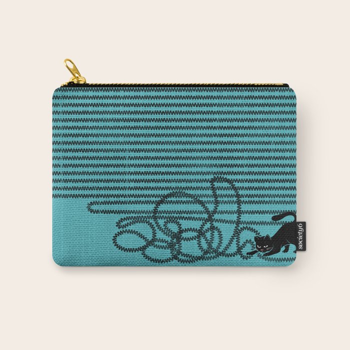 Unravel (in Blue) Carry All Pouch Gallery Image 1