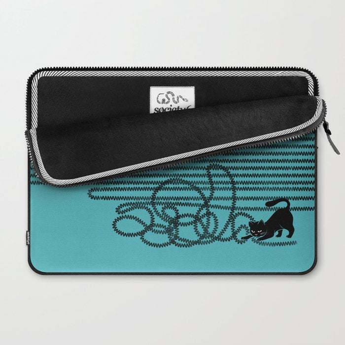 Unravel (in Blue) Laptop Sleeve Gallery Image 2