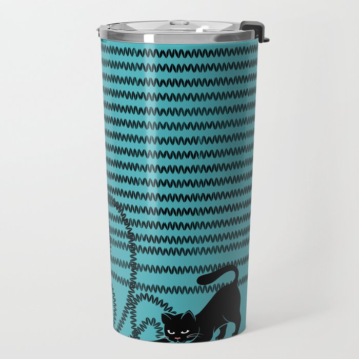 Unravel (in Blue) Travel Mug Gallery Image 2
