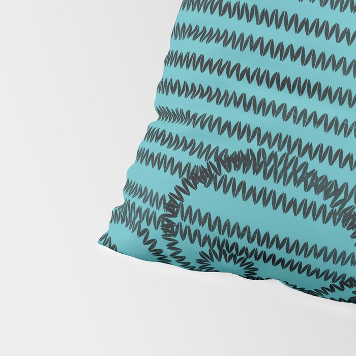 Unravel (in Blue) Pillow Sham Gallery Image 4