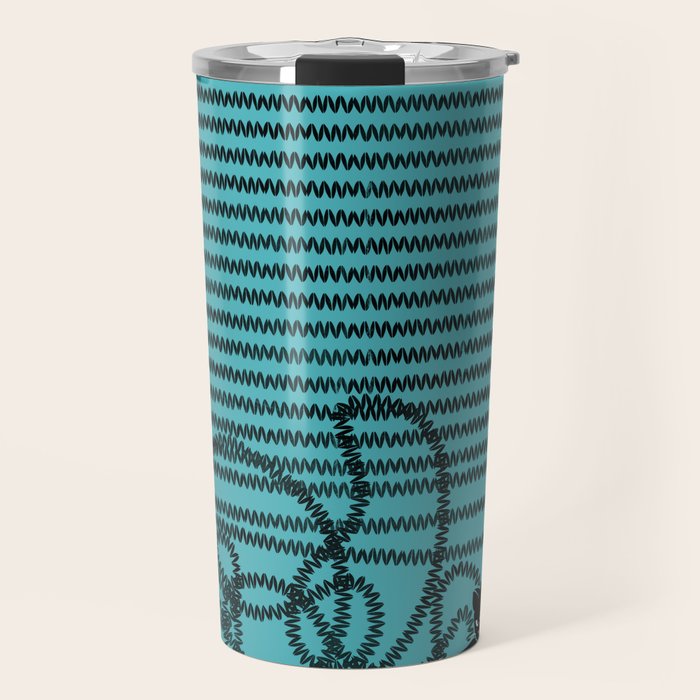 Unravel (in Blue) Travel Mug Gallery Image 1