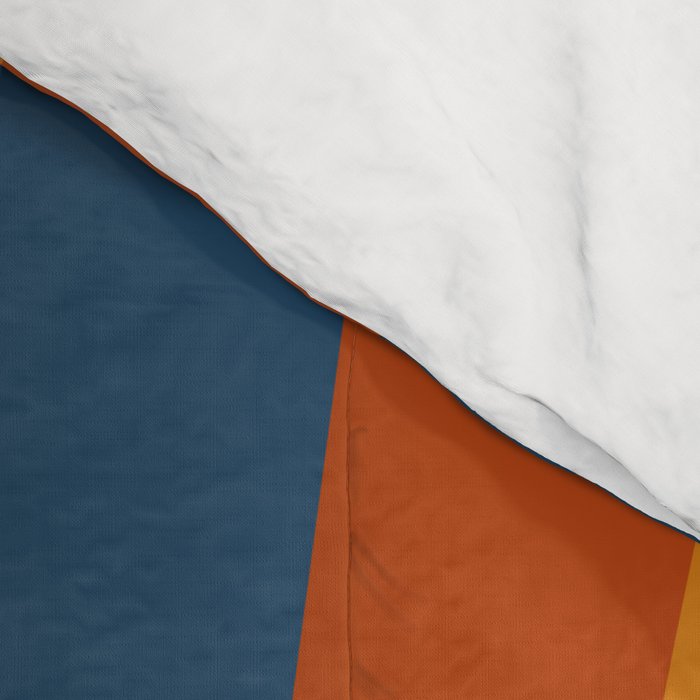 Bright 70's Retro Stripes Reflection Comforter Gallery Image 4