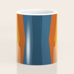 Bright 70's Retro Stripes Reflection Coffee Mug Gallery Image 4