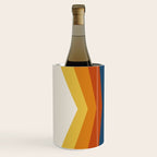 Bright 70's Retro Stripes Reflection Wine Chiller Gallery Image 2