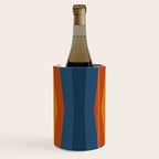 Bright 70's Retro Stripes Reflection Wine Chiller Gallery Image 1