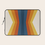 Bright 70's Retro Stripes Reflection Laptop Sleeve Gallery Image 1