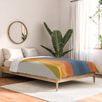Bright 70's Retro Stripes Reflection Comforter Gallery Image 2