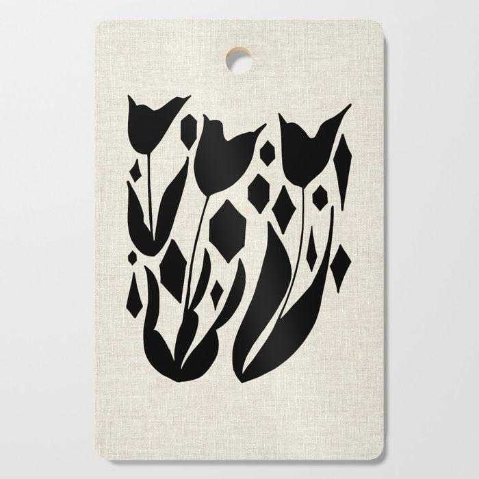 Diamond Tulips Cutting Board Gallery Image 1