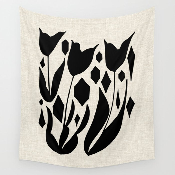Diamond Tulips Wall Tapestry Gallery Image 4