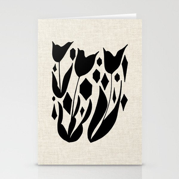 Diamond Tulips Stationery Card Gallery Image 2