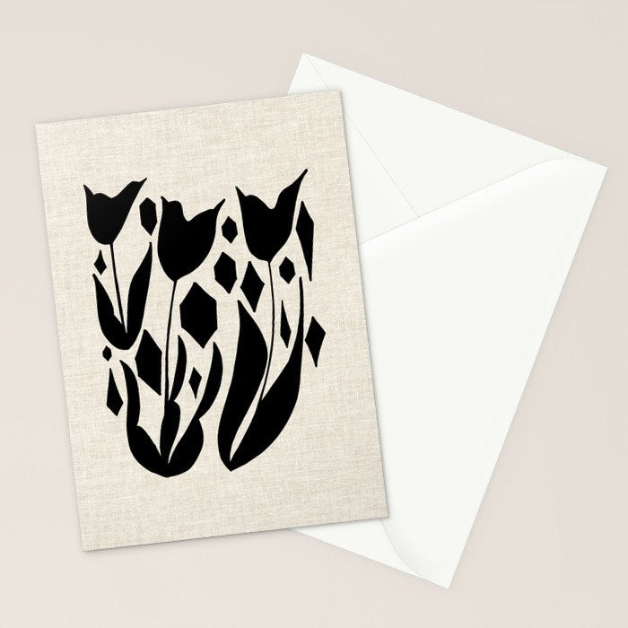 Diamond Tulips Stationery Card Gallery Image 2