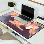 Daffodils on Blue Table - Modern Flower Photo Desk Mat Gallery Image 2
