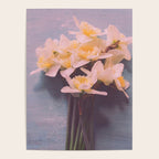Daffodils on Blue Table - Modern Flower Photo Poster Gallery Image 4
