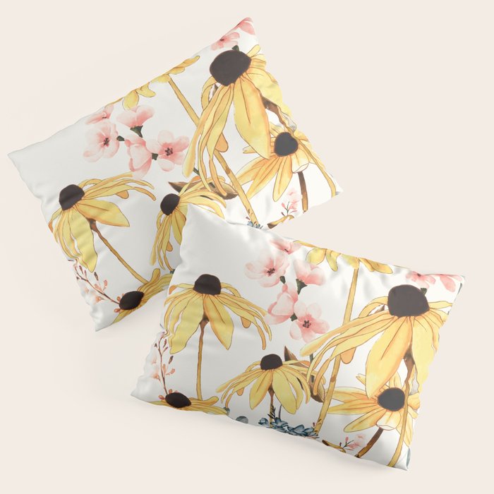 Summer Flowers Pillow Sham Gallery Image 3