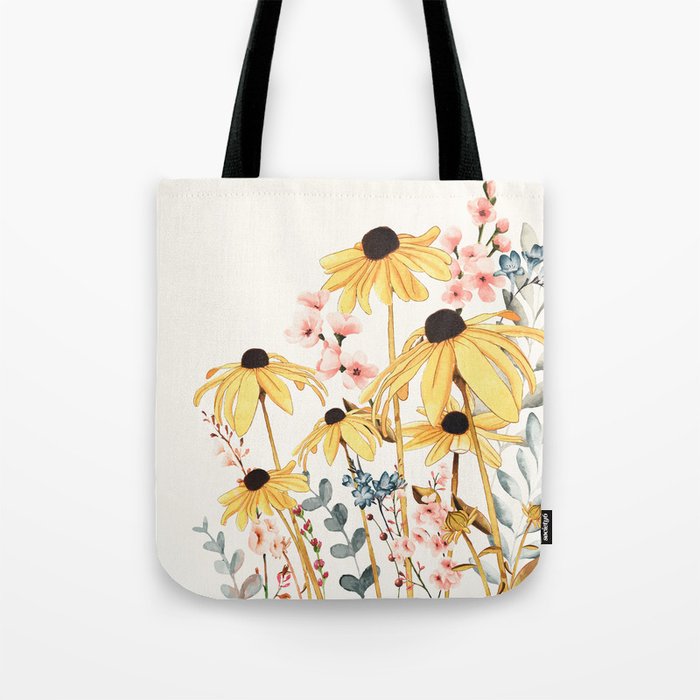 Summer Flowers Tote Bag Gallery Image 1