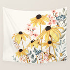 Summer Flowers Wall Tapestry Gallery Image 4