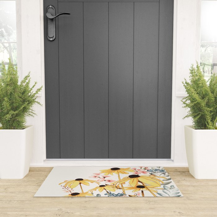 Summer Flowers Welcome Mat Gallery Image 3