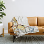Summer Flowers Throw Blanket Gallery Image 1
