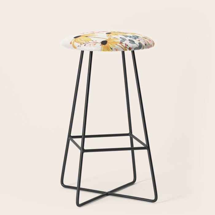 Summer Flowers Stool Gallery Image 1