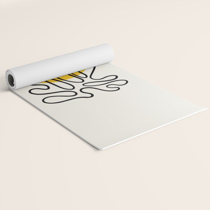 Sun Leaf: Matisse Edition | Mid Century Series Yoga Mat Gallery Image 2