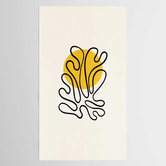 Sun Leaf: Matisse Edition | Mid Century Series Tablecloth Gallery Image 2