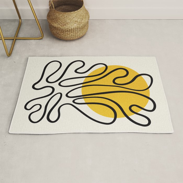 Sun Leaf: Matisse Edition | Mid Century Series Rug Gallery Image 1