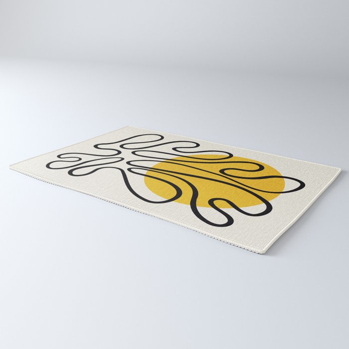 Sun Leaf: Matisse Edition | Mid Century Series Rug Gallery Image 3