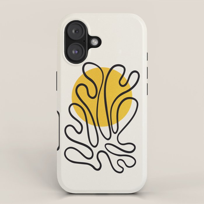 Sun Leaf: Matisse Edition | Mid Century Series iPhone Case Gallery Image 1