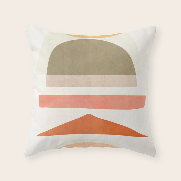 Abstract Shapes 19 Throw Pillow Gallery Image 1