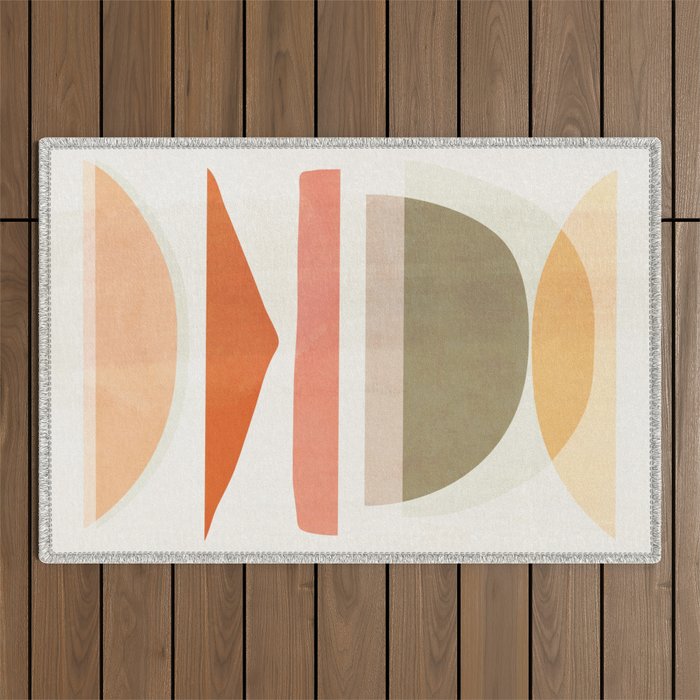 Abstract Shapes 19 Outdoor Rug Gallery Image 1