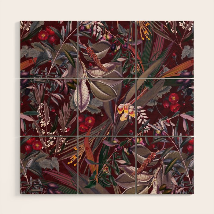 Midnight Garden IX Wood Wall Art Gallery Image 1