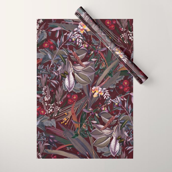 Midnight Garden IX Wrapping Paper Gallery Image 1