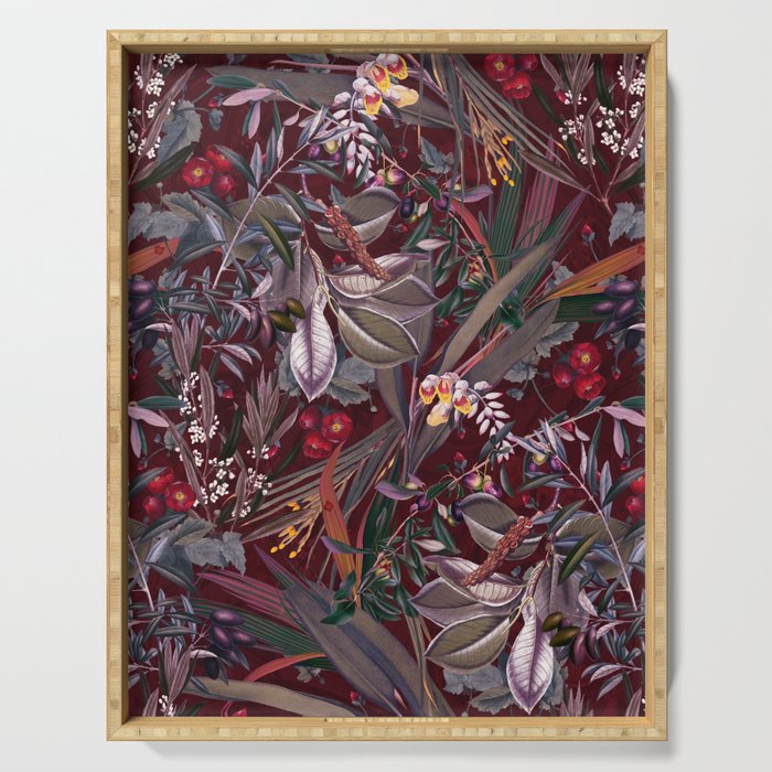 Midnight Garden IX Serving Tray Gallery Image 1