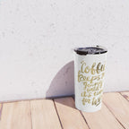 Coffee & Wine - Gold Travel Mug Gallery Image 4