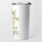 Coffee & Wine - Gold Travel Mug Gallery Image 2
