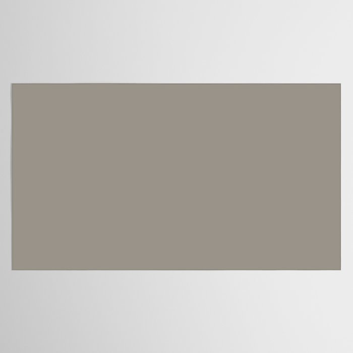 Retro Taupe Mushroom Gray Solid Tablecloth Gallery Image 2