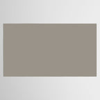 Retro Taupe Mushroom Gray Solid Tablecloth Gallery Image 2