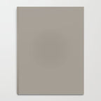 Retro Taupe Mushroom Gray Solid Notebook Gallery Image 4