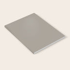 Retro Taupe Mushroom Gray Solid Notebook Gallery Image 2