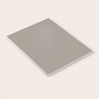 Retro Taupe Mushroom Gray Solid Notebook Gallery Image 3